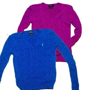 POLO RALPH LAUREN SWEATERS 2PC BUNDLE